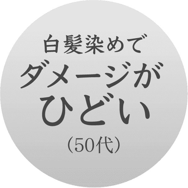 白髪染めでダメージがひどい